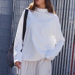 FP Movement White Long Sleeve Shirt. NWT. Size S.